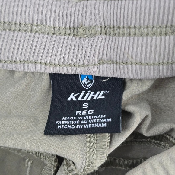 KÜHL‎ Size S Khaki Convertible Hiking Travel Pants Drawstring Elastic Waist - Picture 9 of 12